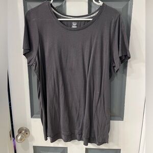 HUE Gray Relaxed Short Sleeve Tee